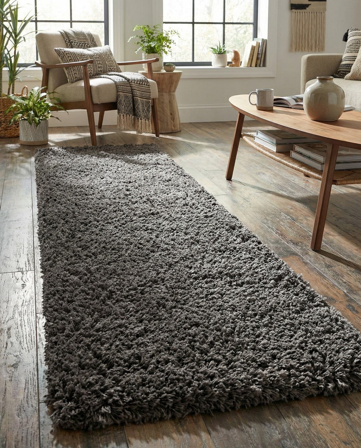 Majestic Manor Collection Area Rug - Versailles (Slate) Runner Slate  lifestyle 87