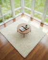 Eternal Plush Oasis Collection Area Rug -  Tranquility (Pearl) Square Pearl  lifestyle 53