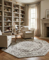 Georgetown Rugs Collection Area Rug - Dupont (White) Octagon White  lifestyle 55