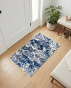 Meadow Breeze Collection Area Rug -  Bluebell Rectangle Navy Blue  lifestyle 37
