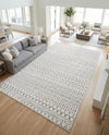 Marrakech Lattice Collection Area Rug - Medina (Ivory) Rectangle Ivory  lifestyle 4