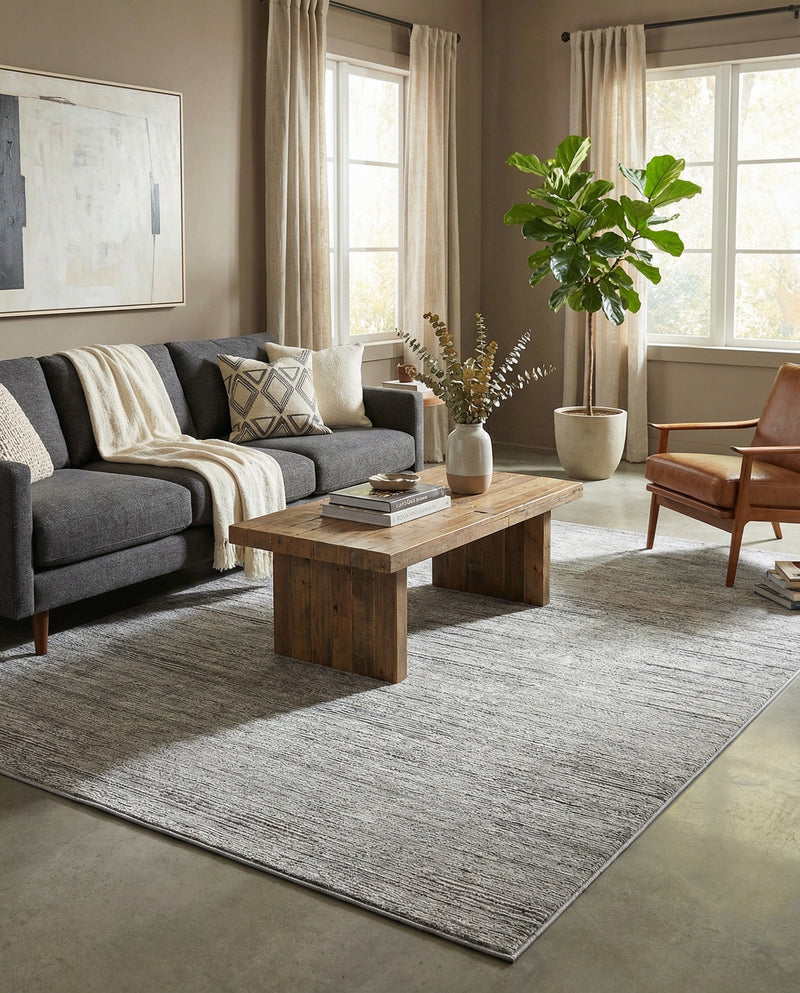Bloomsbury Elegance Collection Area Rug -  Kensington (Gray) Rectangle Gray  lifestyle 13