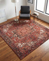 Bazaar Chic Collection Area Rug -  Essaouira Square Rust Red  lifestyle 48