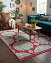 Arcadia Rugs Collection Area Rug -  Atlantis (Red) Rectangle Red  lifestyle 16