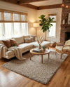 Plush Oasis Collection Area Rug - Serenity (Taupe) Rectangle Taupe  lifestyle 29