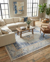 Savannah Series Collection Area Rug -  Augusta (Sky blue) Rectangle Sky blue  lifestyle 18