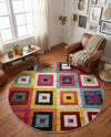 Marrakesh Elegance Collection Area Rug -  Ourika Round Multi  lifestyle 60