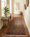 Persian Elegance Collection Area Rug -  Nain Runner Light Blue  lifestyle 22