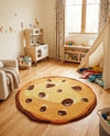 Whimsy Wonders Wool Collection Area Rug -  Lagoon Round Light Brown  lifestyle 16