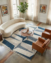 Cozy Cove Shag Collection Area Rug -  Tidewater Rectangle Blue  lifestyle 34