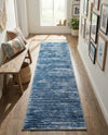 Sahara Essence Collection Area Rug - Oasis (Blue) Runner Blue  lifestyle 32