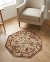 Neptune Elegance Collection Area Rug -  Galatea (Beige Cream) Octagon Beige Cream  lifestyle 69