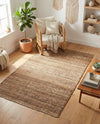 Coastal Haven Jute Collection Area Rug - Malibu Rectangle Sepia Brown  lifestyle 21