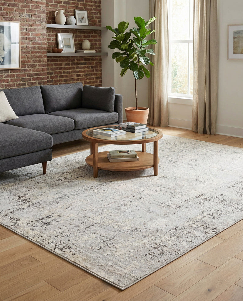 Aegean Elegance Collection Area Rug -  Paros Rectangle Gray  lifestyle 13