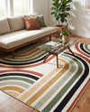 Urban Terrace Collection Area Rug -  Piazza Rectangle Multi  lifestyle 14