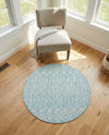Savannah Pergola Collection Area Rug -  Pergola (Aqua) Round Aqua  lifestyle 67