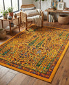 Caribbean Cove Collection Area Rug -  Tobago Rectangle Yellow  lifestyle 41
