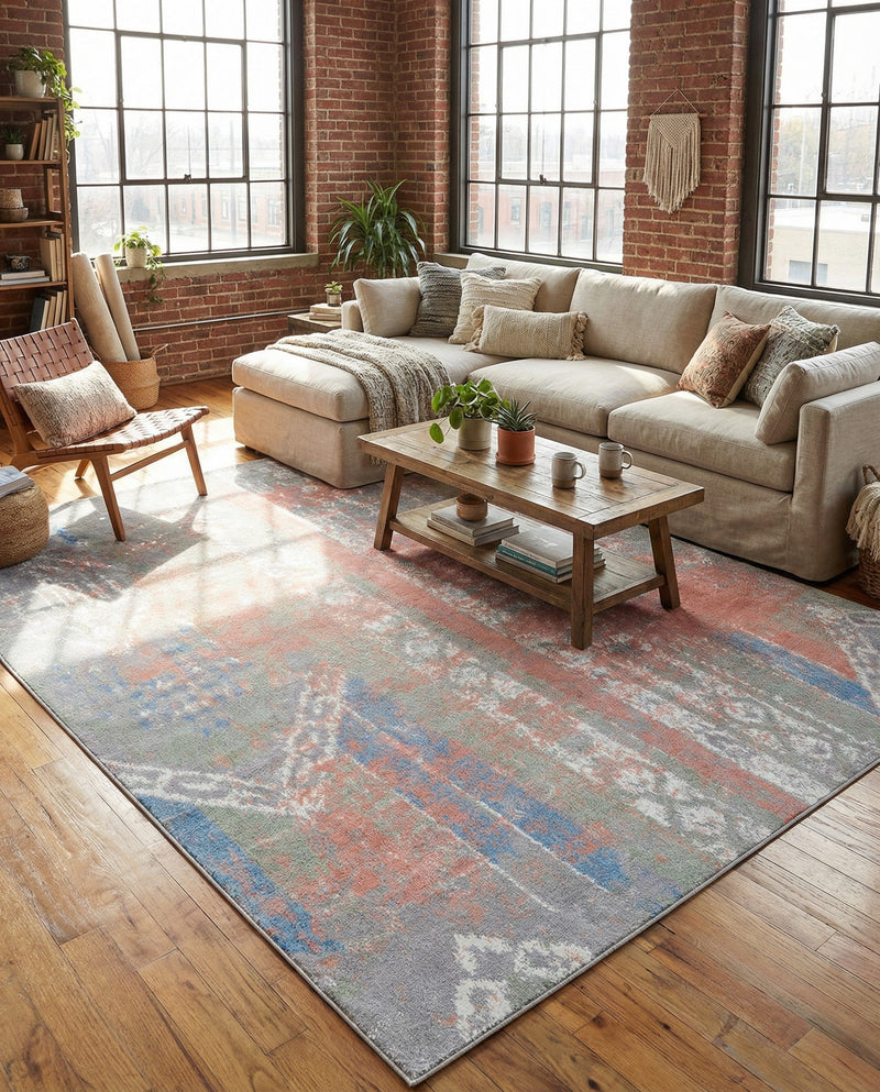 Aegean Elegance Washables Collection Area Rug -  Zakynthos Rectangle Multi  lifestyle 47