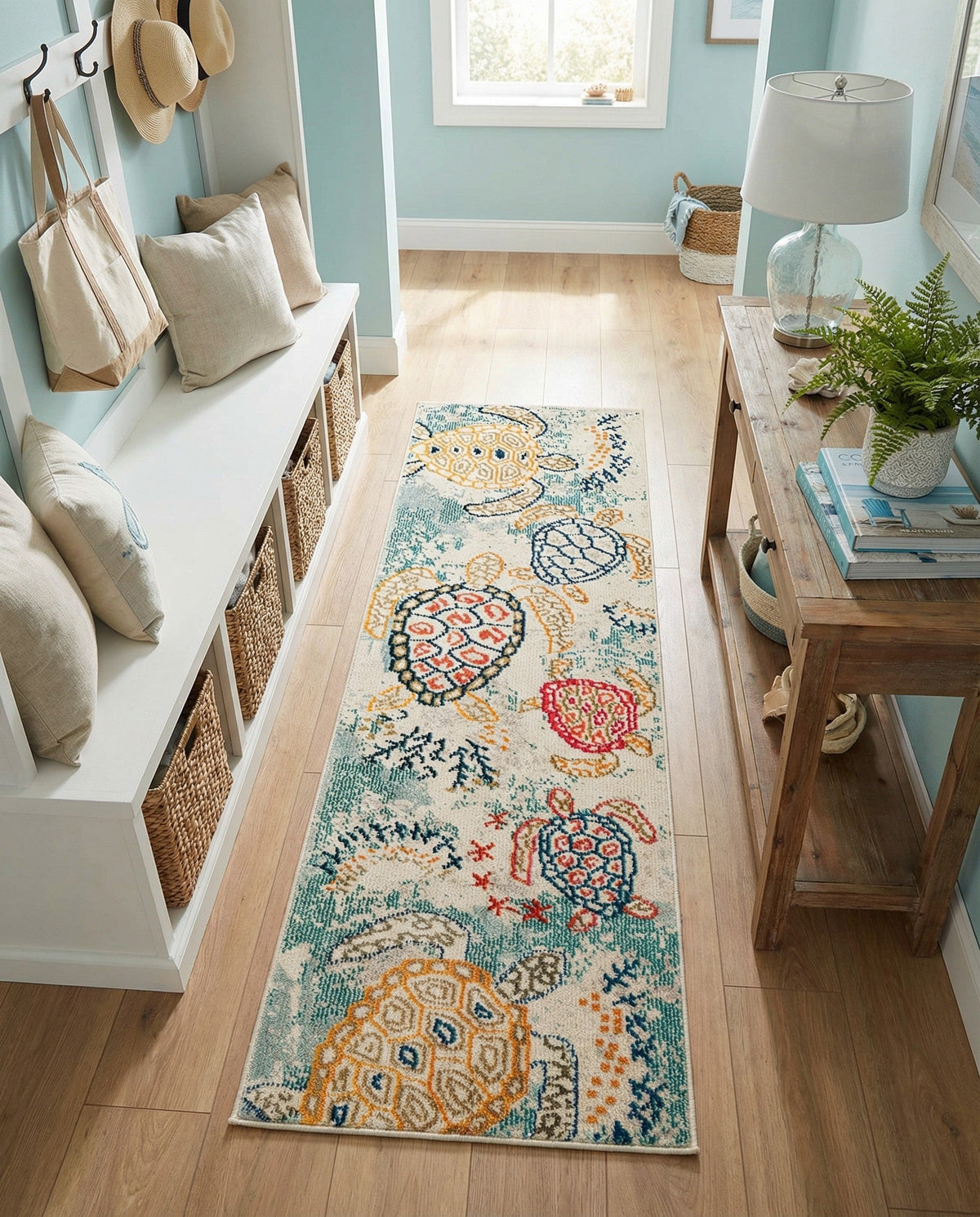Sorrento Shores Collection Area Rug -  Massa Runner Beige  lifestyle 107