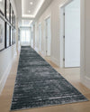 Sahara Essence Collection Area Rug - Oasis (Black) Runner Black  lifestyle 62