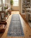 Bazaar Chic Collection Area Rug -  Asilah Runner Gray and Blue  lifestyle 52