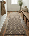 Sahara Sands Collection Area Rug -  Faiyum Runner Brown  lifestyle 74