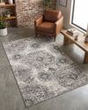 Riviera Elegance Collection Area Rug -  Monaco (Gray) Rectangle Gray  lifestyle 17