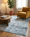 Dresden Elegance Collection Area Rug -  Pirna Rectangle Blue  lifestyle 24