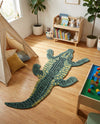 Whimsy Wonders Wool Collection Area Rug -  Bayou Rectangle Green  lifestyle 3
