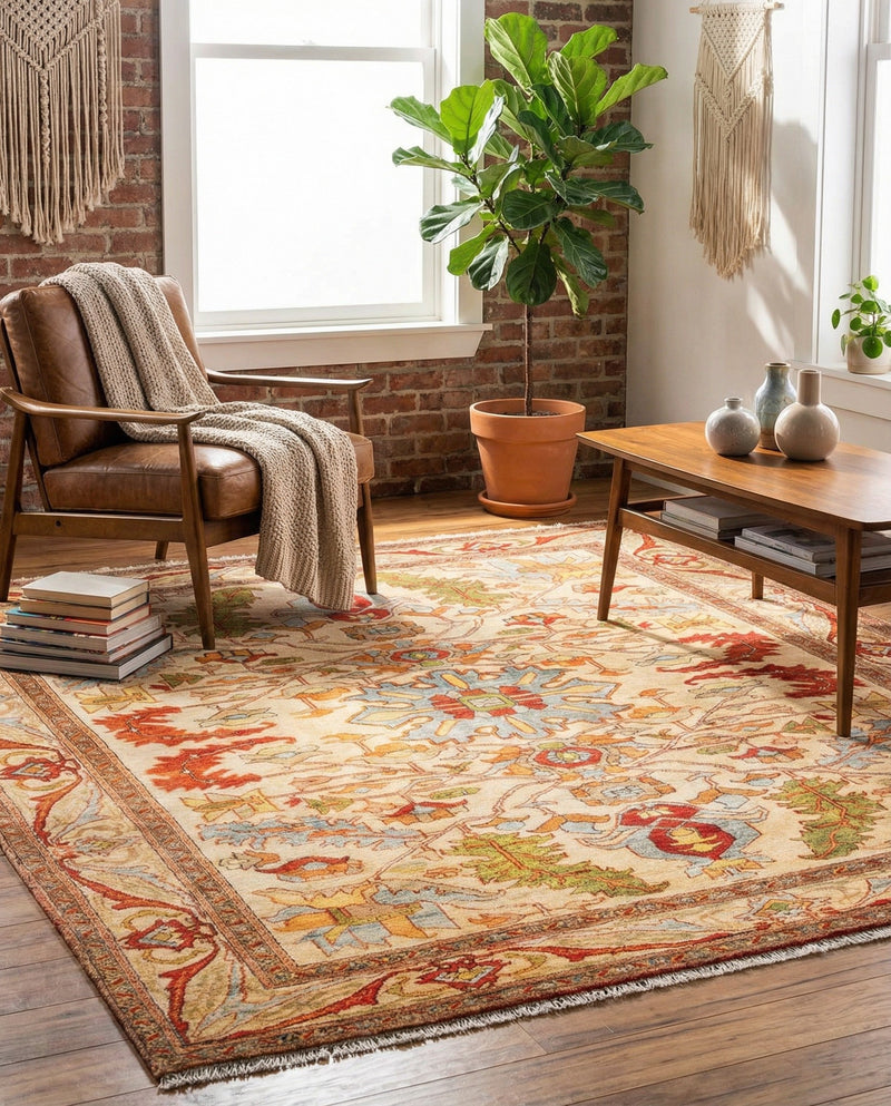 Bazaar Chic Collection Area Rug -  Tetouan Square Beige  lifestyle 55