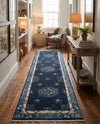 Bazaar Chic Collection Area Rug -  Ouarzazate Runner Navy Blue  lifestyle 41