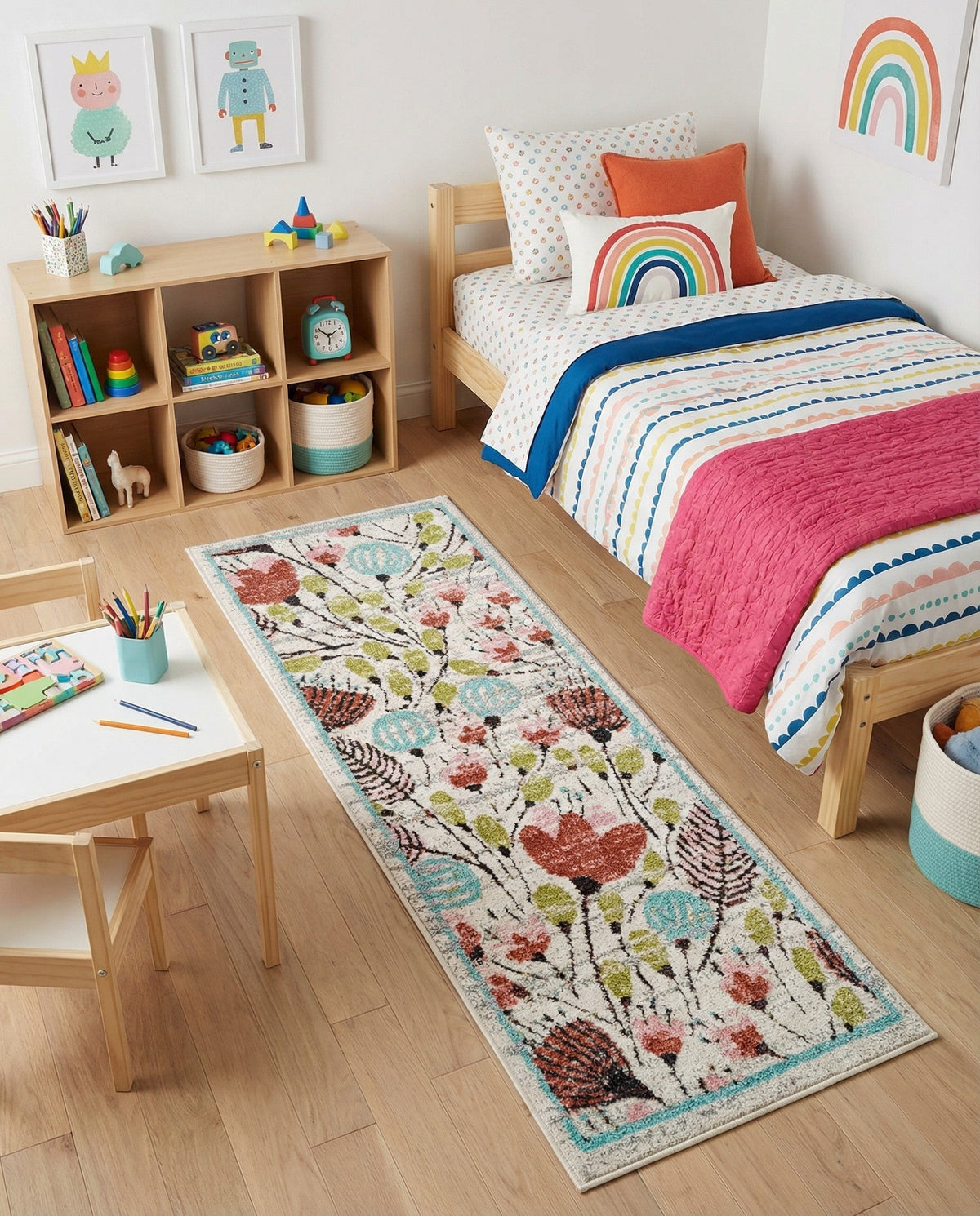 Wonder Tykes Collection Area Rug -  Fantasy Runner Ivory  lifestyle 115
