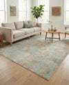 Lagoon Oasis Collection Area Rug -  Seagrass Rectangle Teal  lifestyle 42
