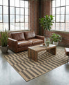 Sahara Sands Collection Area Rug -  Akhetaten Rectangle Natural and Brown  lifestyle 13