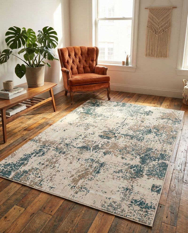 Gobi Sands Collection Area Rug -  Shapotou Rectangle Beige  lifestyle 7