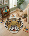 Whimsy Wonders Wool Collection Area Rug -  Rainbow Round Multi  lifestyle 9