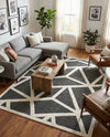 Monochrome Collection Area Rug -  Onyx Rectangle Gray  lifestyle 4