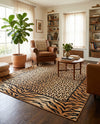 Savannah Sojourn Collection Area Rug -  Chobe Rectangle Light Brown  lifestyle 5