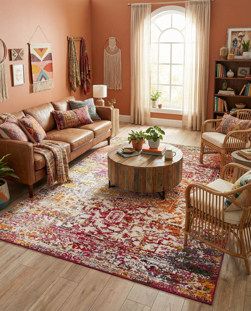 Georgetown Rugs Collection Area Rug - Dupont (Multi) Rectangle Multi  lifestyle 5