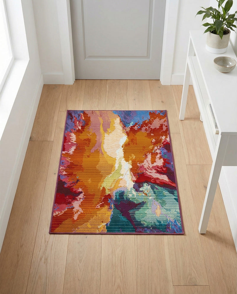 Urban Terrace Collection Area Rug -  Laneway Rectangle Multi  lifestyle 37