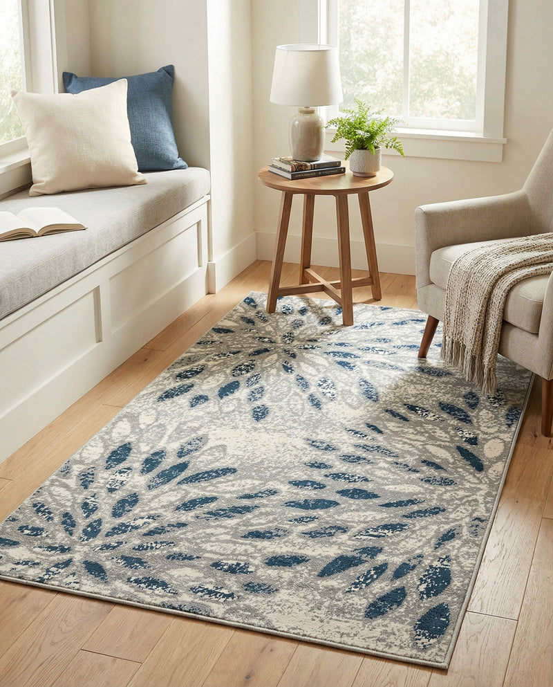 Savannah Elegance Collection Area Rug -  Riverfront Rectangle Gray  lifestyle 24