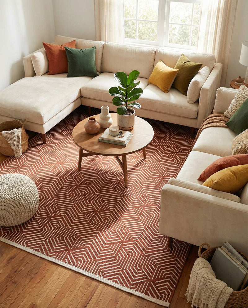 Aravalli Collection Area Rug - Udaipur Rectangle Dusty Pink  lifestyle 45