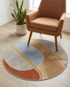 Urban Terrace Collection Area Rug -  Deck Round Multi  lifestyle 53