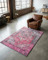 Heritage Elegance Collection Area Rug -  Windsor (Pink) Rectangle Pink  lifestyle 6