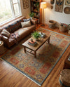Ottoman Elegance Collection Area Rug -  Ephesus Rectangle Light Blue  lifestyle 46