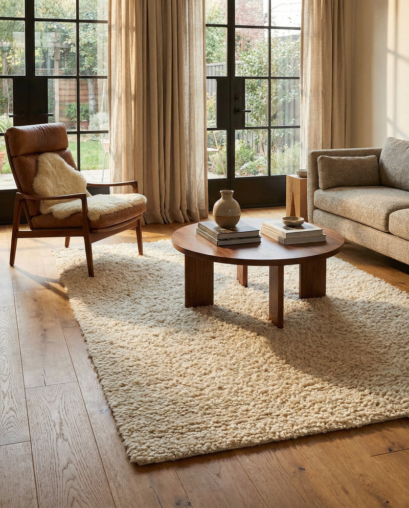 Wellington Luxe Shag Collection Area Rug - Kapiti Rectangle Moroccan Ivory  lifestyle 27