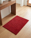 Solid Shag Seaside Collection Area Rug - Azure Cove (Red) Rectangle Red  lifestyle 3