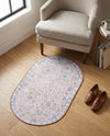 Heritage Elegance Collection Area Rug -  Nijo Oval Beige  lifestyle 53