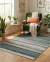 Laguna Sands Collection Area Rug -  Malibu Rectangle Green  lifestyle 11
