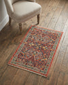 Seville Stripes Collection Area Rug -  Malaga (Brick Red) Rectangle Brick Red  lifestyle 35